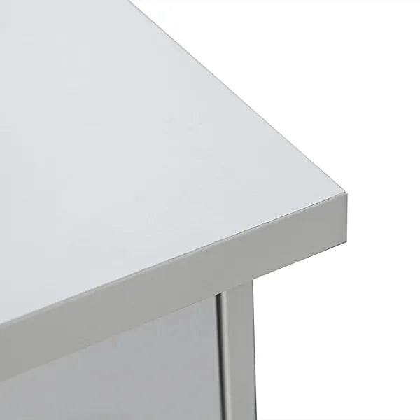 White Double-Sided Manicure Nail Table with Drawer