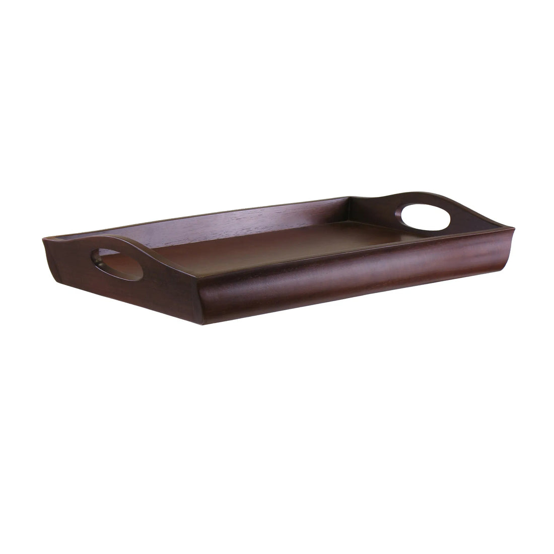 Winsome Wood Sedona Bed Tray - Espresso & Wood with Curved Sides, Foldable Legs, Large Handles, Antique Walnut Finish